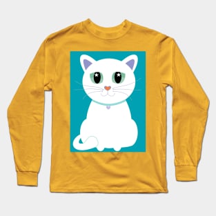 Only One White Kitty cool Long Sleeve T-Shirt